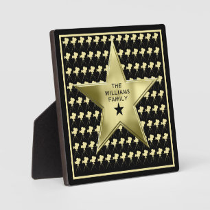 Family Home Movie Theater Personalized Star Plaque