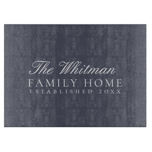 Family Home Slate Gray Cutting Board (Front)