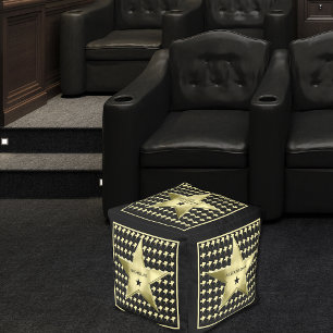 Family Home Theater 6 Personalized Stars Pouf