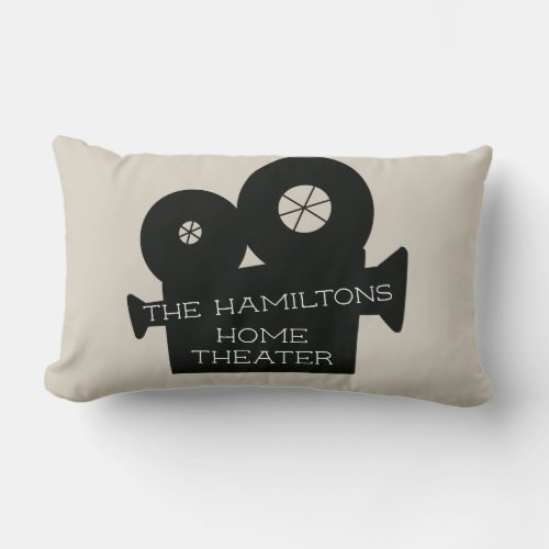 Family Home Theater Movie Custom  Lumbar Pillow
