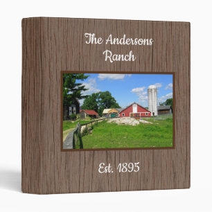 Family Homestead Front Photo Avery Binder