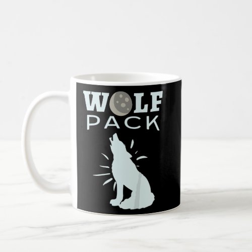 Family Howling Wolf Pack Lifetime Member Boy Cloth Coffee Mug