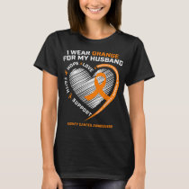 Family Husband Kidney Cancer Awareness Gifts Men W T-Shirt