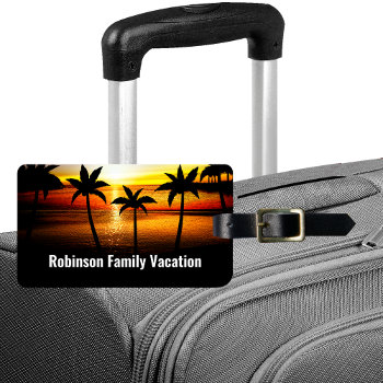 Family Id Vacation Scenic Luggage Tags by idesigncafe at Zazzle