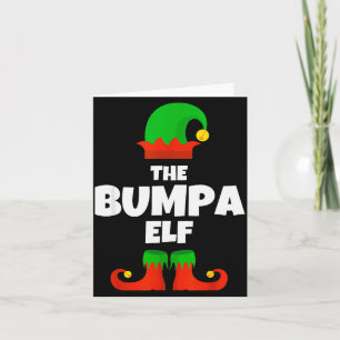 Family I'm The Bumpa Elf Christmas Matching Pajama Card
