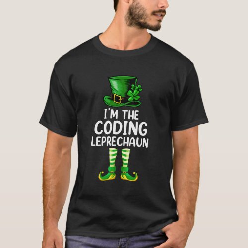 Family IM The Coding Leprechaun St PatrickS Day T_Shirt