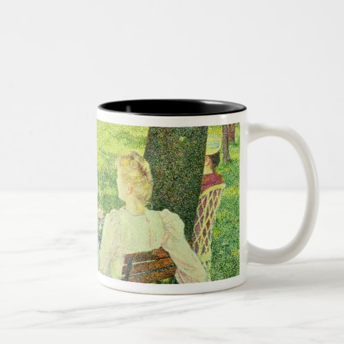 Family in the Orchard 1890 Two_Tone Coffee Mug