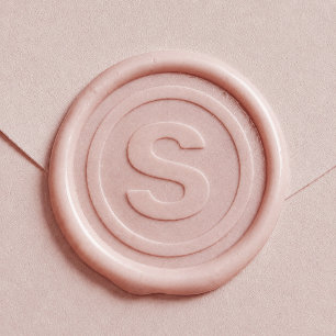 Family Initial Bold Monogram Wax Seal Sticker