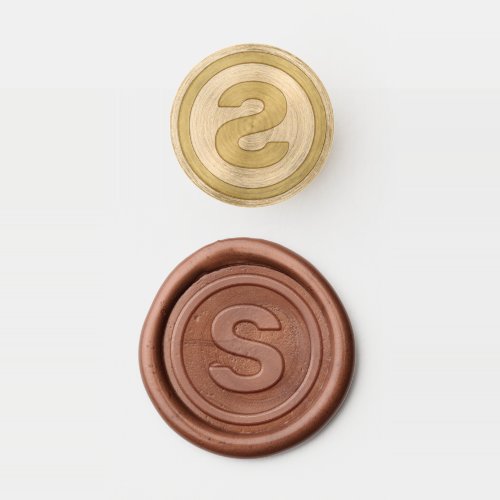 Family Initial Modern Monogram Wax Seal Stamp