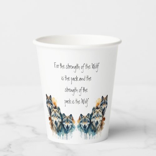 Family Inspirational Wolf Quote Strength Pack