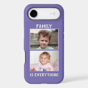 Family is everything 2 photos of your kids purple iPhone 17 air case