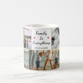 Family Is Everything – Custom 5-Photo Personalized Coffee Mug