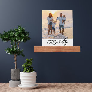 Family Is Everything Modern Photo Typography Picture Ledge