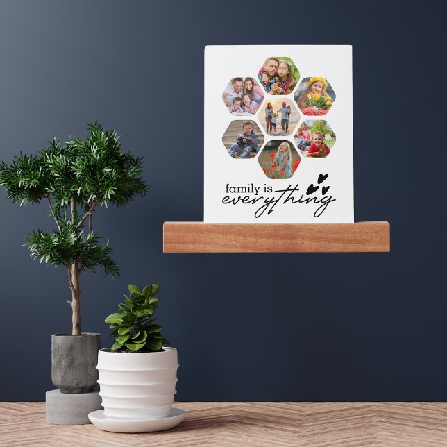 Family Is Everything Multi Photo Collage Modern Picture Ledge (Creator Uploaded)