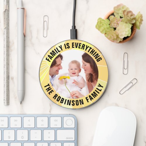 Family is Everything Portrait Wireless Charger