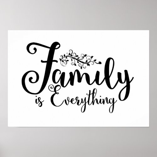 Family Is Everything Quote Poster