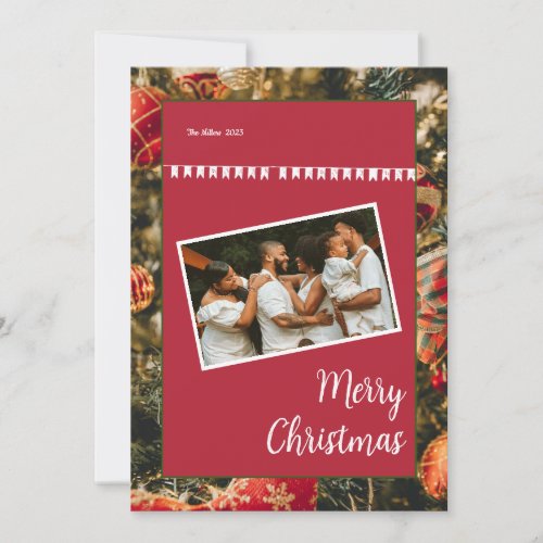Family is Everything _ Red Christmas Holiday Card
