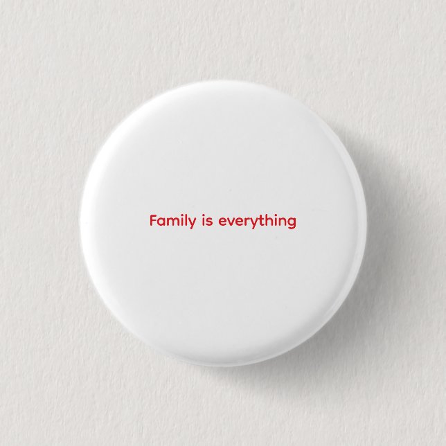 Family Is Everything Throw Pillow Button (Front)