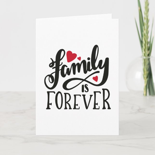 Family is forever card (Front)