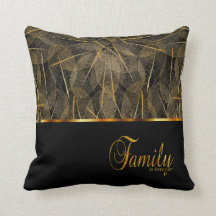 Family is Forever in Gold and Black