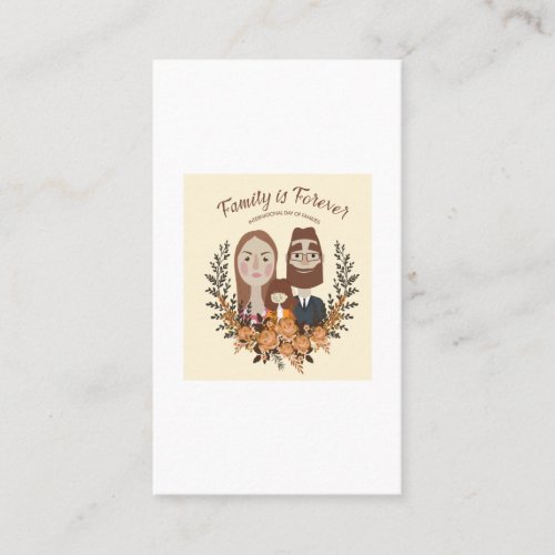 family is forever international day of families business card