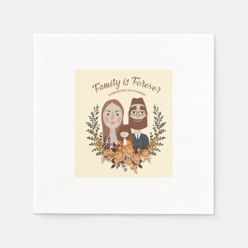 family is forever international day of families napkins