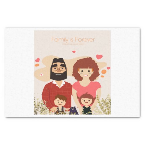 family is forever international day of families tissue paper