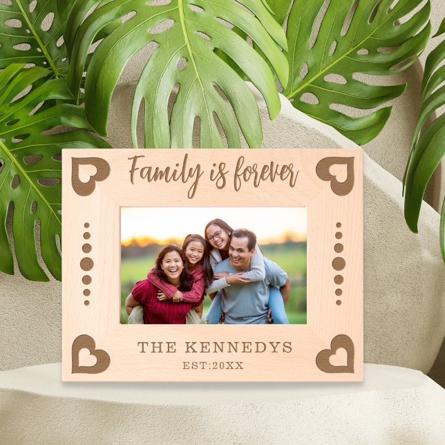 Family Is Forever Quote Family Name Engraved Frames (Creator Uploaded)