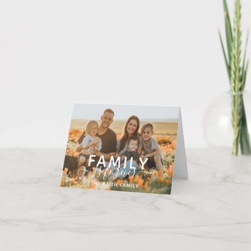 Family Is Forever Thank You Card
