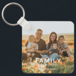 Family Is Forever Typography Photo Keepsake Keychain<br><div class="desc">Family Is Forever Typography Photo Keepsake Keychain</div>
