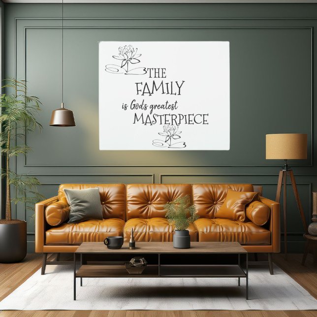 Family is God's Greatest Masterpiece Acrylic Art (Creator Uploaded)