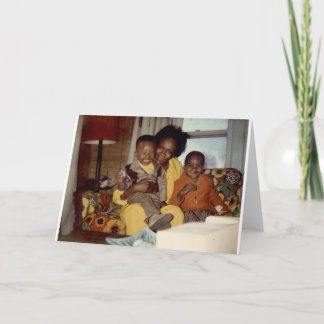 FAMILY IS LAUGHTER GREETING CARD