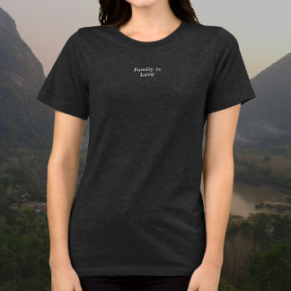 Family is Love, pure minimalist Tri-Blend Shirt