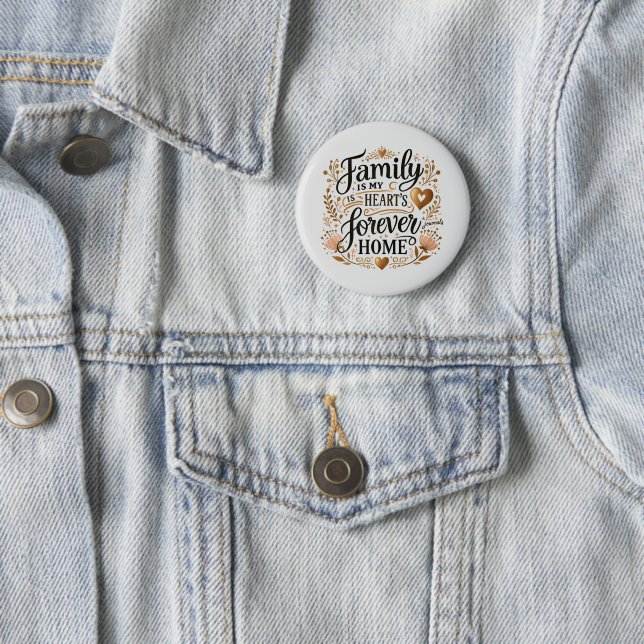 🏡 Family Is My Heart’s Forever Home Button (In Situ)