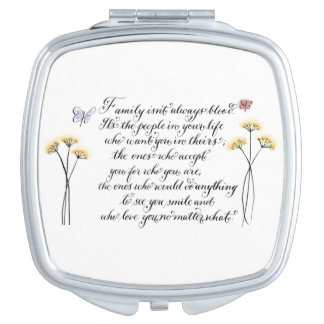 Family isn't always blood quote mirror for makeup