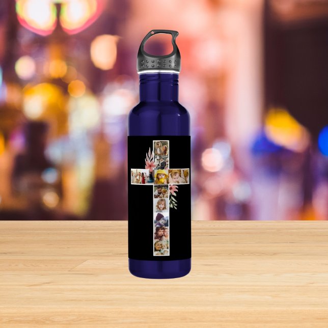 Family Jesus Cross Christian Church Lover Stainless Steel Water Bottle (Creator Uploaded)