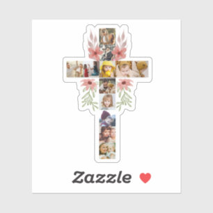 Family Jesus Cross Christian Church Lover Sticker