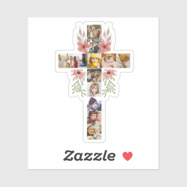 Family Jesus Cross Christian Church Lover Sticker (Sheet)