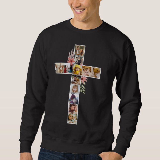 Family Jesus Cross Christian Church Lover Sweatshirt (Front)
