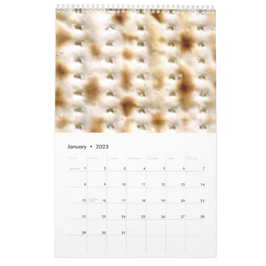 Jewish Wall Calendar 2023 Family Jewish Wall Calendar, 9/2014 - 8/2015 Calendar | Zazzle.com