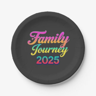 Family Journey 2025 Paper Plates
