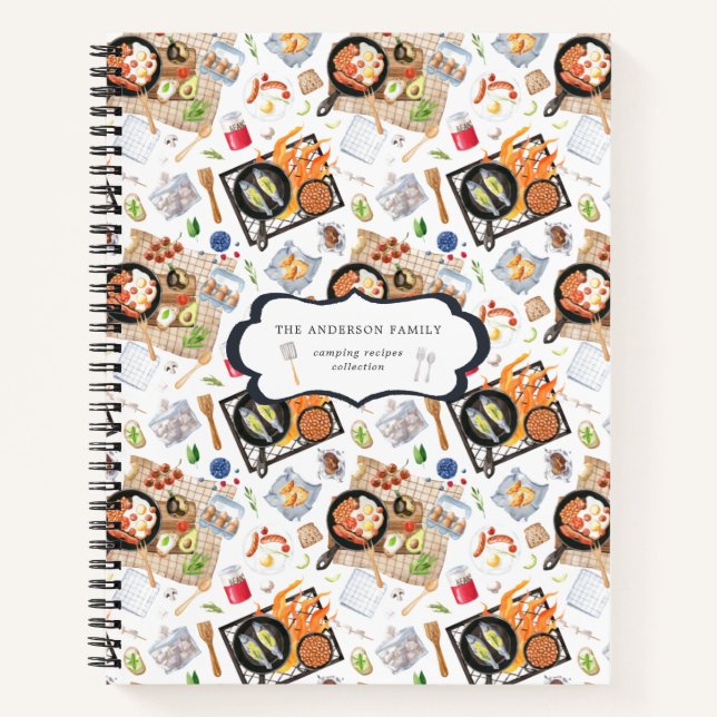 Family Keepsake Camping Recipes Journal (Front)