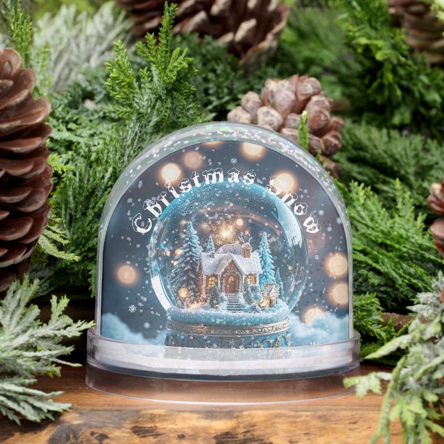 Family Keepsake Christmas Snow Globe (Winter)