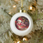 Family Keepsake Custom Photo Ceramic Ball Christmas Ornament at Zazzle
