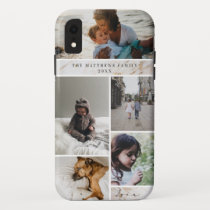 Family Keepsake Marble Custom 5 Photo Collage iPhone XR Case