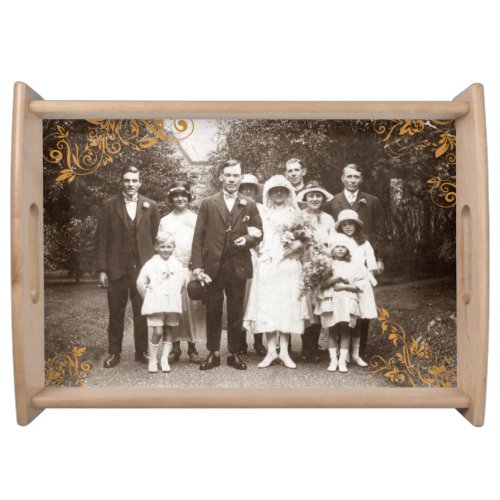 Family Keepsake Old Photo Custom Serving Tray