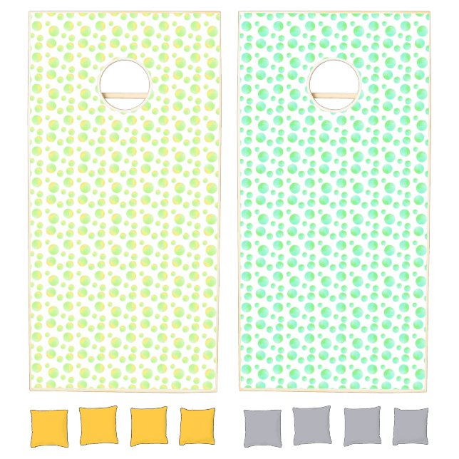 Family Keepsake Polka Dot Cornhole Set (Set)