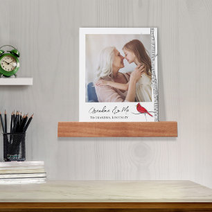 Family Keepsake Red Cardinal Picture Ledge