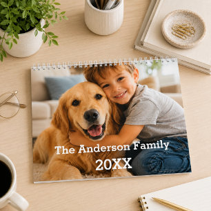Family kids photo annual memories 2027 calendar