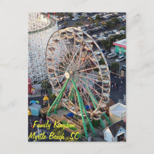Family Kingdom Carousel Postcard